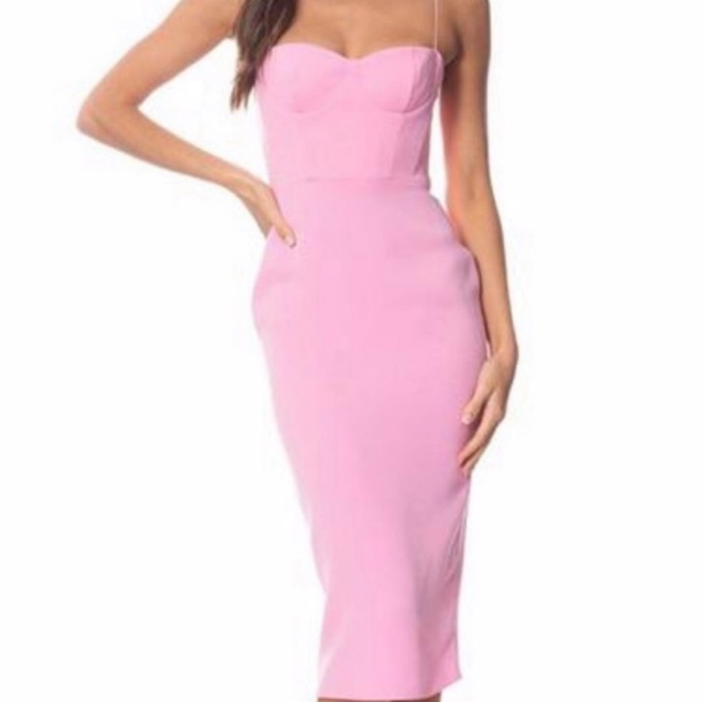 NWOT Alex Perry pink slip dress